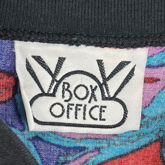 Vintage Box Office Jacket 80s Lightweight Floral Print Short Waist - Picture 7 of 10